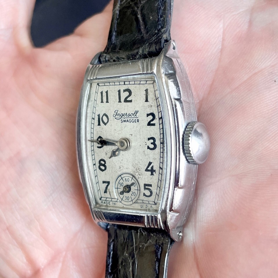 1930s Ingersoll Swagger dress watch, Impeccable condition, Serviced, EU ...
