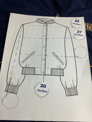 Soffe Navy Jacket Sz XL Full Zip Light Weight image 5