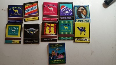 Vintage Camel Cigarette Matchbook Lot Joe Camel Cash Tobacco Advertising