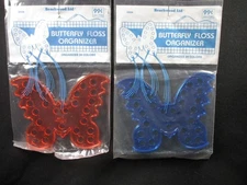 2 Butterfly Floss/Yarn/Thread Organizers -  Beachwood Ltd - 24 Colors - 5" x 4"