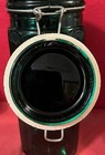 Vintage Green Panel Glass Spaghetti Jar With Wire Hinged Lid 10 Inches Tall — photo 7