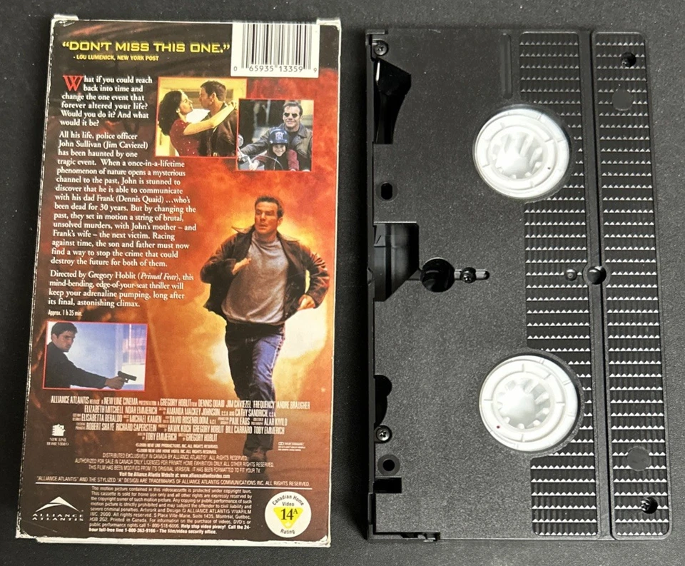 Frequency VHS Dennis Quaid Jim Caviezel Andre Braugher Elizabeth Mitchell (Used) Foto 2 de 4