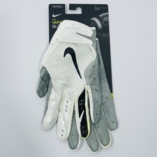 Size L - Nike Vapor Jet Football Gloves White Gray Black MagniGrip NWT