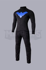 Nightwing Inspired Cosplay Costume Jumpsuit Black Red Superhero Suit Custom Made