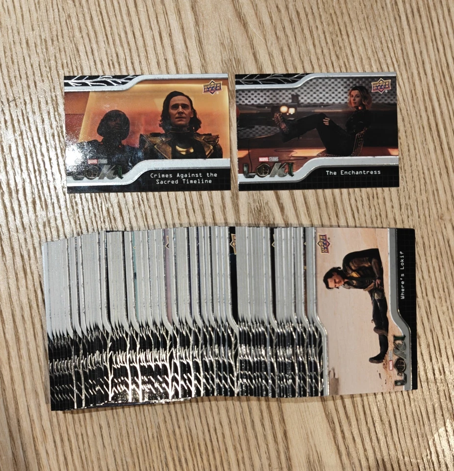 Loki Season 1 Cards Upper Deck Marvel Studios Complete Base Set 1-90 MCU Bundle - Photo 1/1