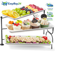 Etagere 3 Etagen 36X17Cm Servierplatte Kunststoff Buffet Party ZubehöR Drehbar