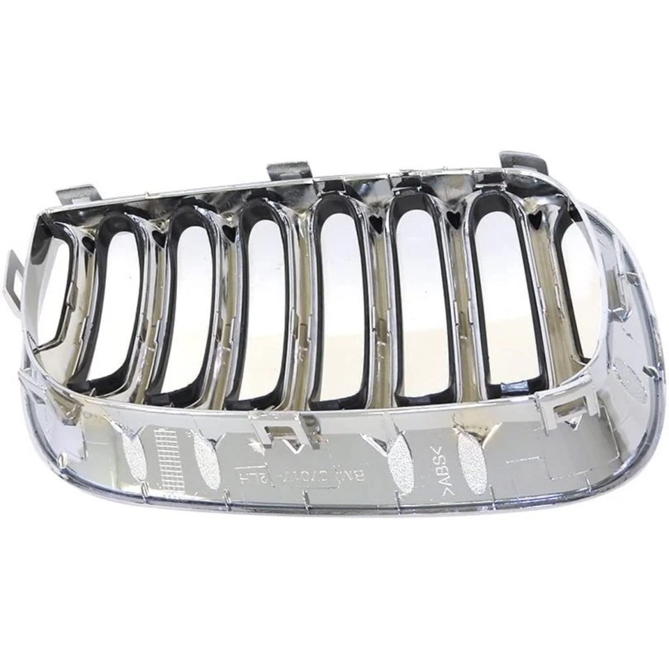 For BMW X3 2004 2005 2006 Grille Driver Side | Black With Chrome Outer Molding Foto 2 de 4