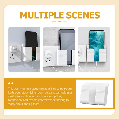 6 Pcs Phone Mount for Wall Wall-mounted Charging Stand Bed Remote Holder - Photo 2 sur 10