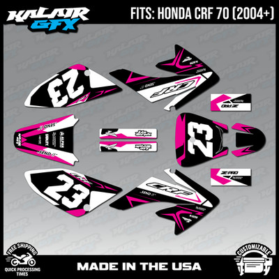 Graphics Kit for Honda CRF70 All Years CRF 70 CRF-70 Evader- Magenta