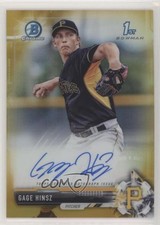 2017 Bowman Chrome Prospect Gold Refractor 9/50 Gage Hinsz #CPA-GH Auto 2a9