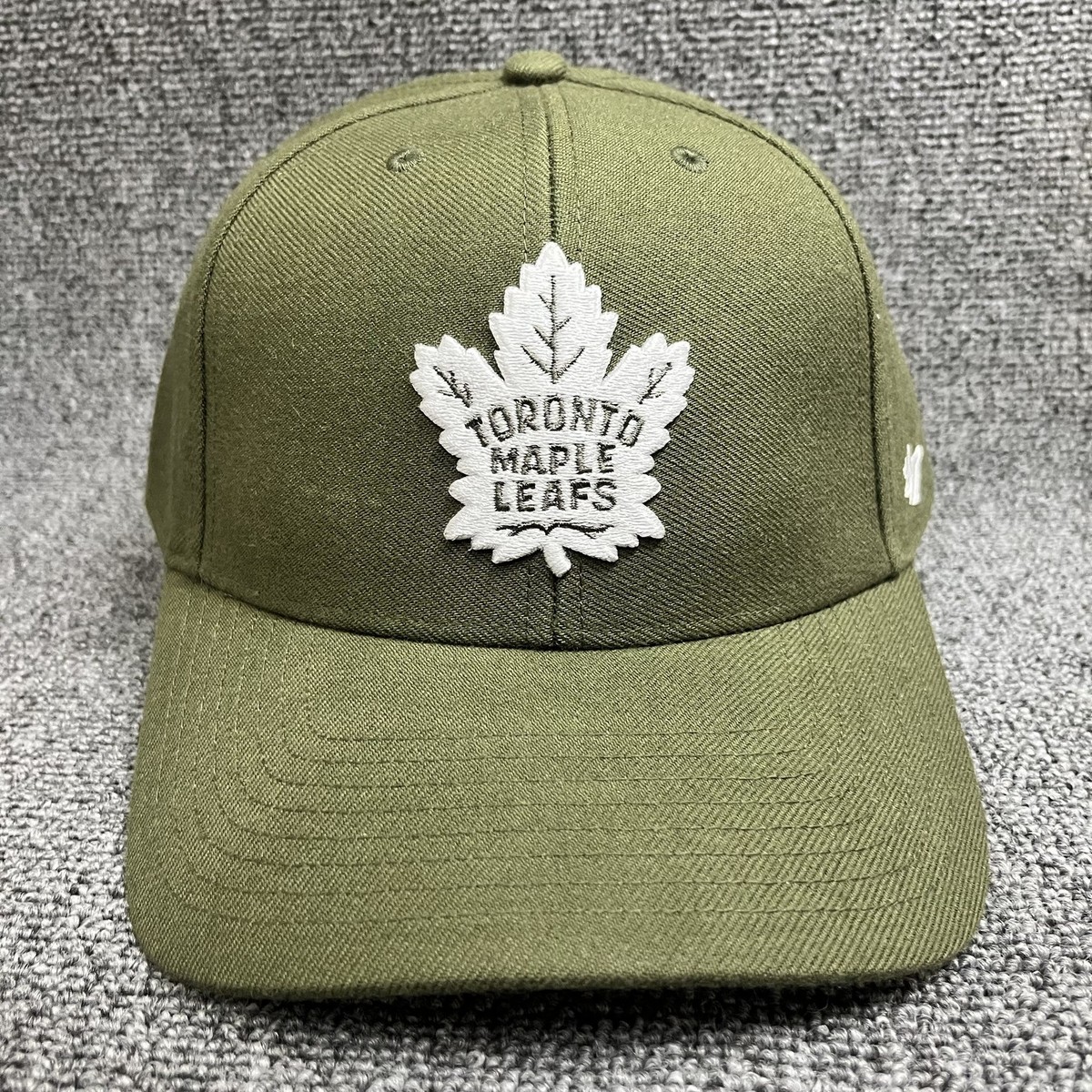 '47 Brand Toronto Maple Leafs MVP Adjustable Hat Olive Green NHL Cap New