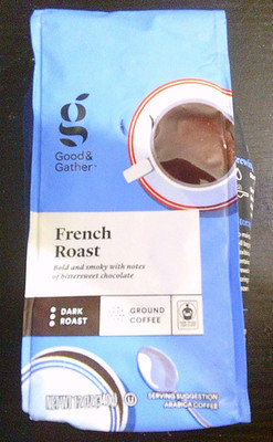 NEW good & gather FRENCH ROAST bold & smokey bittersweet chocolate ground coffee