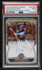 2023 Bowman Chrome HTA Choice Mojo Refractor Diego Mosquera PSA 9 MINT Auto 0s2w