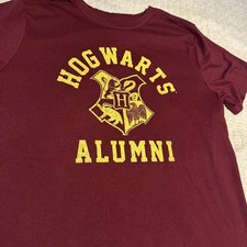 Image of Harry Potter Hogwarts alumni  maroon burgundy Size L unisex men’s womens 