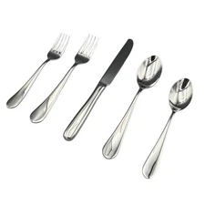 Pottery Barn Classic 18/10 Stainless Steel 5pc. Place Setting by Wallace