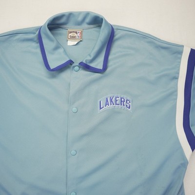 Majestic Hardwood Classics Blue NBA Los Angeles Lakers Men's Warm