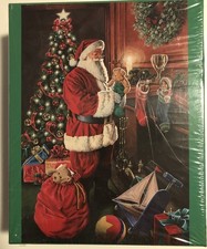 Santa Christmas Party 1000 Pc Oversized Puzzle Pcs New 27"x39"