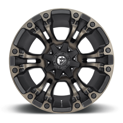 17" Fuel 1PC -12MM MATTE BLACK DOUBLE DARK TINT - Picture 3 of 5