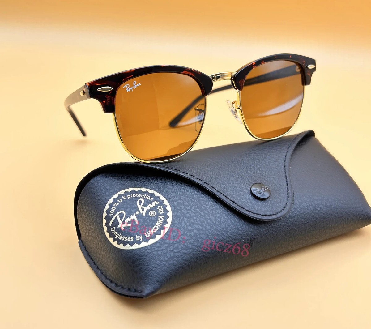 小物 Ray-Ban RB3016 Ray-Ban RB3016 Clubmaster Classic M (49 - 21) with Green