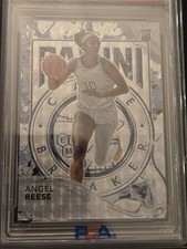 2024 National NSCC Case Breaker Angel Reese RC Silver Vinyl /10 Insert PSA 8