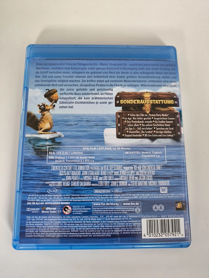 💽Ice Age 4 - Voll verschoben💽 | BluRay | Top Zustand 👌🏻 - Bild 3 von 3