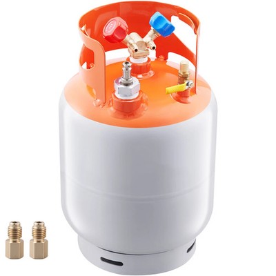 30Lbs Refrigerant Recovery Tank with Float Switch Reusable AC Recovery Tank HVAC