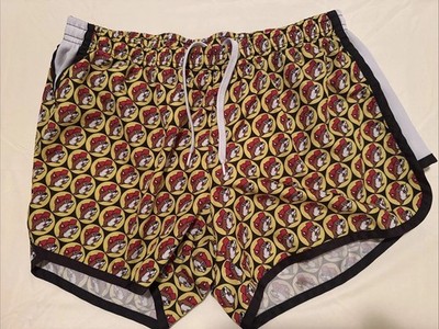 Buc-ees Bucees Womens  Lined Print Running Short Large Beaver Print