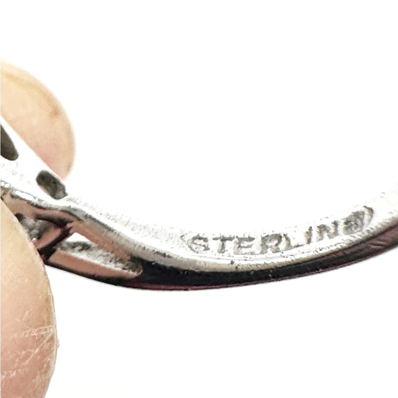 Avon Sterling Silver Opal Stacking Ring Size 5 Vi… - image 4