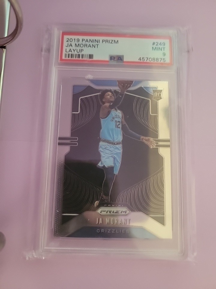 🔥2019 Panini Prizm JA MORANT Layup Variation SP #249 RC Rookie PSA 9