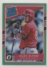 2017 Panini Donruss Optic Rated Rookies Green Prizm 3/5 Jorge Alfaro #51 6we