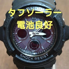 Casio G-SHOCK AWG-M100B-1AJR Solar Radio Watch Used, No Battery Issue G1205