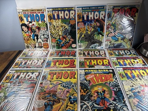 Marvel Comics Thor 1971 Comic Book Lot Of 16 Vintage 70s