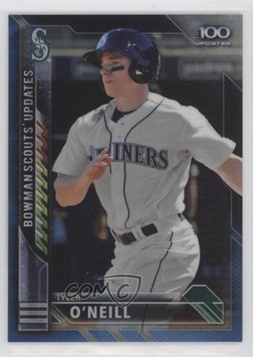2016 Bowman Chrome Scout's Top 100 Updates Blue Refractor /150 Tyler O'Neill 6w3