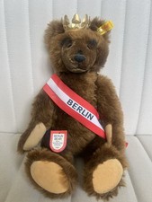 Steiff 0251/34 Berlin Bear with Goldplated Crown 1985 -Detached Crown Sash Tag