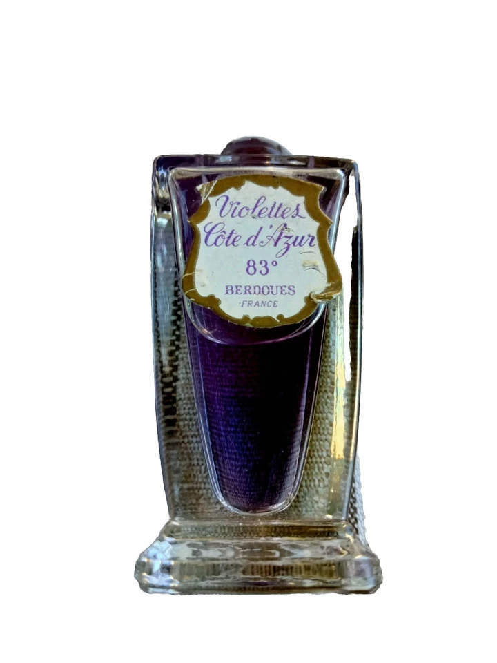 MINIATURE EXTRAIT DE PARFUM VIOLETTES COTE D'AZUR BERDOUES TOULOUSE RARE 20ML - Photo 2/4