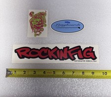 Vintage Surf Sticker Lot Rockin Fig, HSS Huntington Beach Surf Stickers