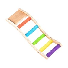 Bird Ladder for Cage Shelf Funny Exercise Stand for Conures Parakeet Finches