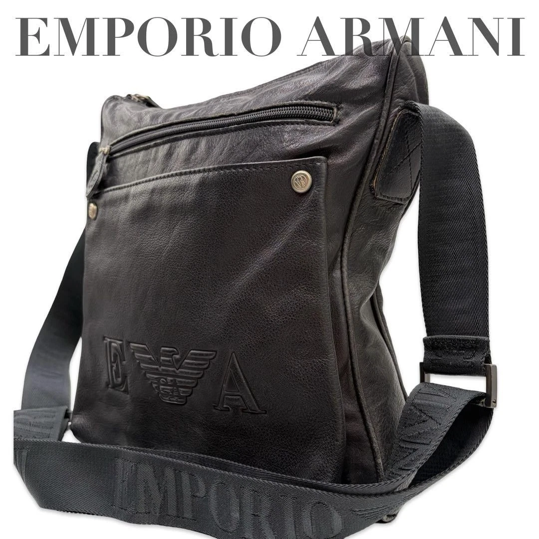 バッグ 00s EMPORIO ARMANI leather shoulder bag Emporio Armani Black Bags & Handbags for Women for sale | eBay