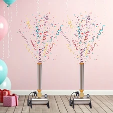 2PCS Confetti Launcher Machine Cannon W/Remote Control Confetti Blower Shooter