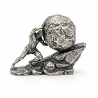 Sisyphus 1 oz Gold Spartan 999+ Pure Silver Statue – Luxury Collectible Gift