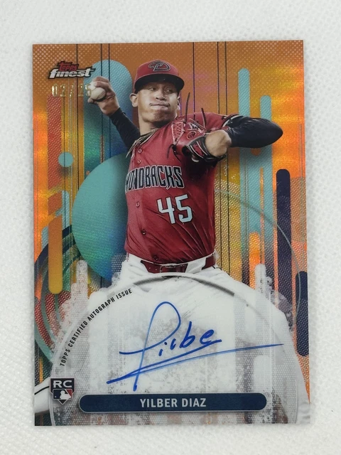 Yilber Diaz 2025 Finest Auto SP Autograph Orange Arizona DBacks SSP #/25