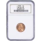 1928 1c Lincoln Wheat Cent ~ NGC MS 64 RD