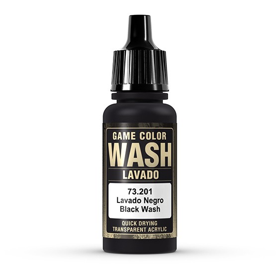 Vallejo Washes - Black 17ml - 73.201