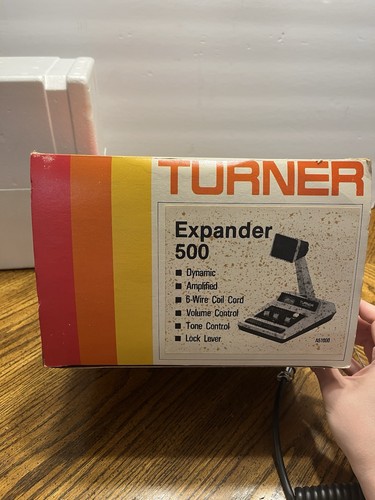 Vintage Turner Expander 500 CB Ham Radio Power Amplified Microphone In Orig Box - Picture 11 of 13