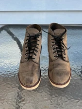 Red Wing 8152 Heritage Classic Round Toe Grey Leather Men Boot SZ# 9.5  D