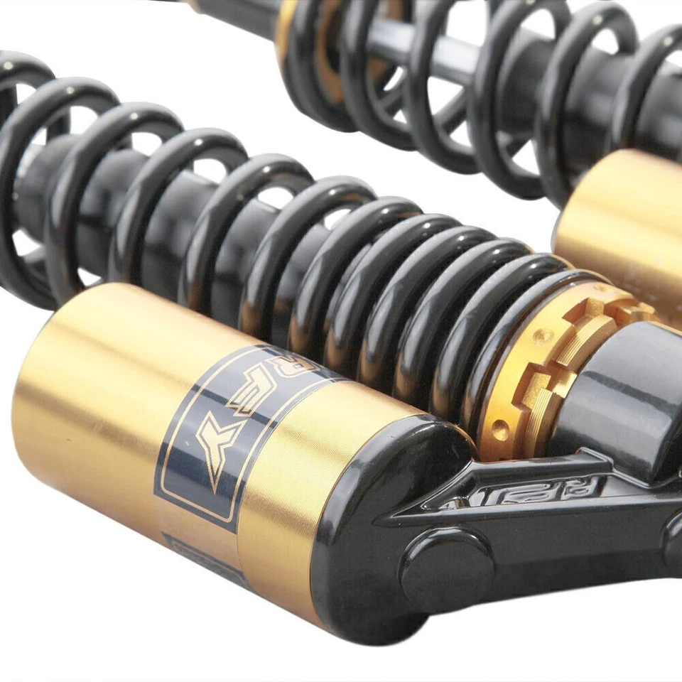 Universal For Suzuki Yamaha Kawasaki 375mm Adjustable Rear Air Shock Absorbers - Image 4 of 4