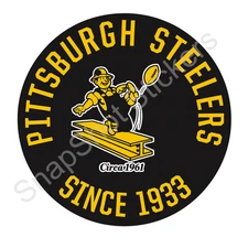 Pittsburgh Steelers Logo Weather Resistant Vinyl Sticker/Decal 10