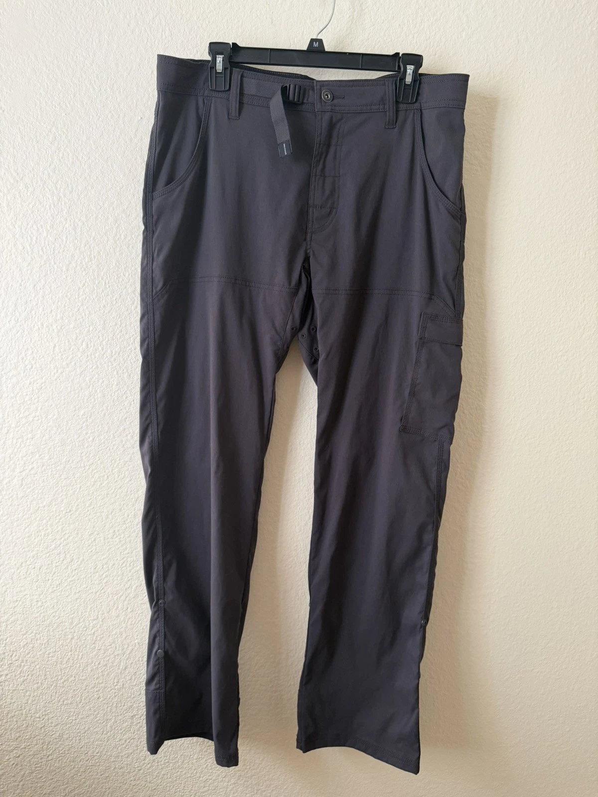 Prana Men's Stretch Zion Pants34 X 32 Dark Gray Outdoors Active Hiking Climbing