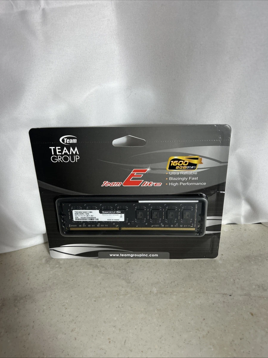 Memoria RAM TeamGroup Elite de 8GB - TED38G1600C11-S01
