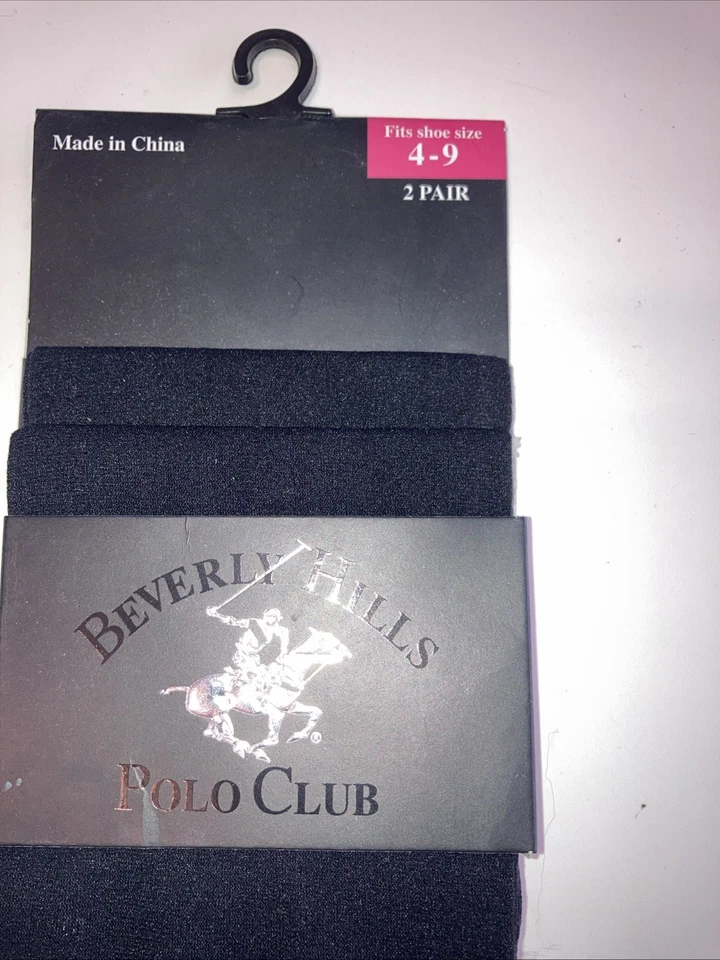 Calcetines pantalones negros lisos finos para dama se adaptan a zapatos 4-9, 2 pares Foto 2 de 3